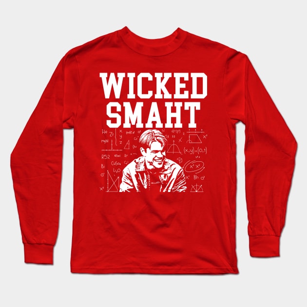 Wicked Smaht Long Sleeve T-Shirt by scribblejuice